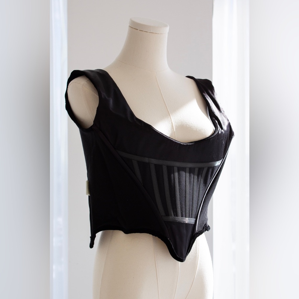 Vivienne Westwood Gold Label Vintage Black Velvet 90s Corset - Picture 7 of 11